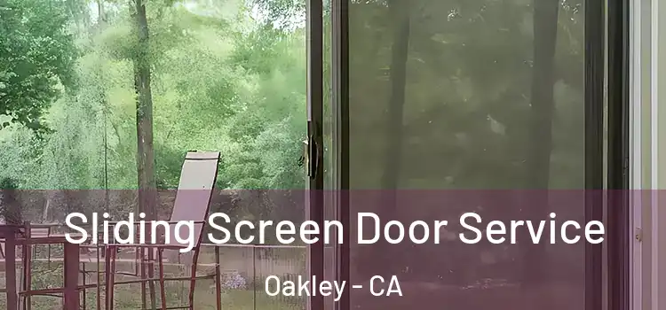 Sliding Screen Door Service Oakley - CA
